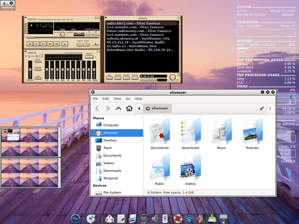 Elive desktop