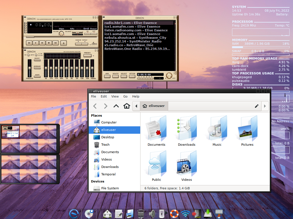 Elive desktop