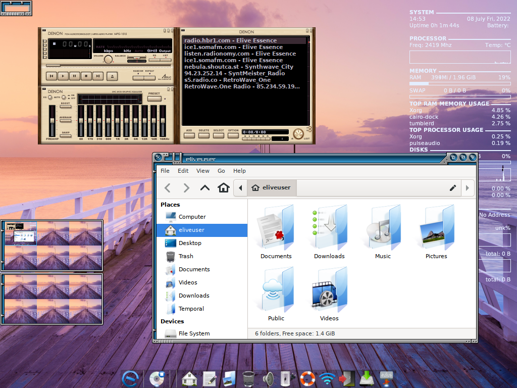 Elive desktop